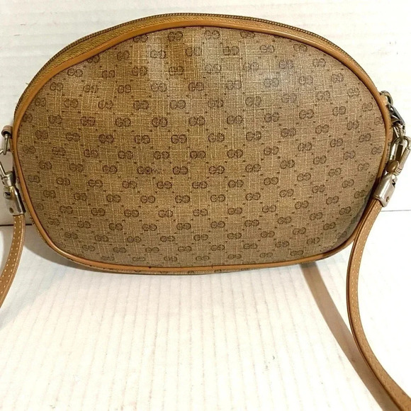 Gucci vintage micro GG canvas/ leather shoulder handbag - Picture 2 of 12
